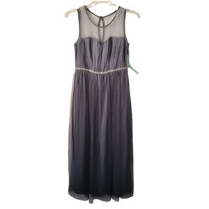 NWT Candalite Petite Ombre Gray Gown Dress